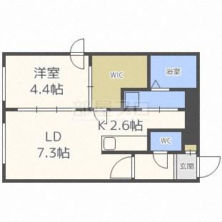 プレミアエグゼクティブ(1LDK/3階)の間取り写真
