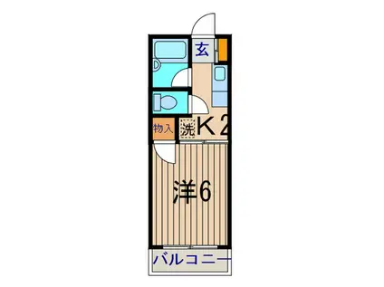 メゾン・コトブキ(1K/2階)の間取り写真