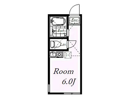 ユナイトDAIDOトニースターク(ワンルーム/2階)の間取り写真