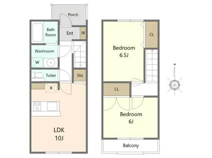 パラッツィオ・ボスコ(2LDK/1階)の間取り写真