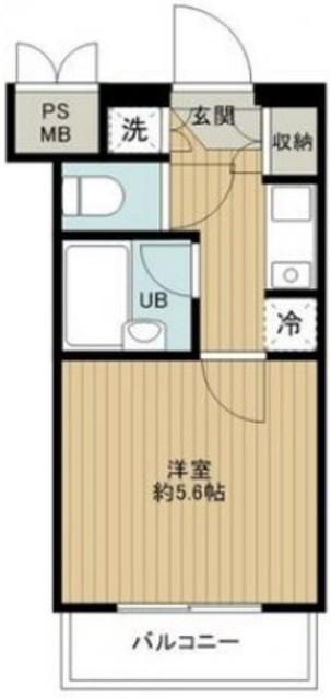 ルーブル東高円寺(1K/3階)の間取り写真