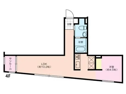 MONCLE SAKURA SHINMACHI(ワンルーム/2階)の間取り写真