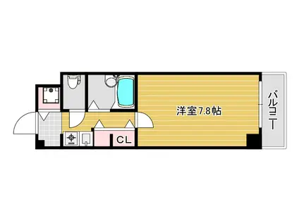 フロレスコ昭和町(1K/1階)の間取り写真