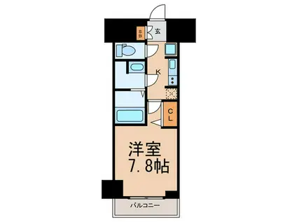 N-STAGE 本蓮沼(1K/2階)の間取り写真