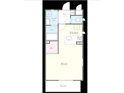 オーベルジュ岡本(ワンルーム/3階)の間取り写真