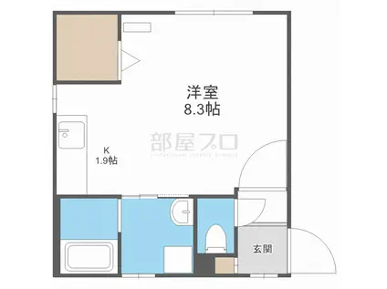 ASSET IV(1K/4階)の間取り写真