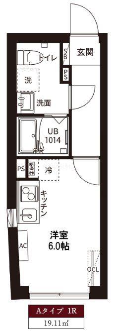 レピュア磯子駅前レジデンス(ワンルーム/3階)の間取り写真