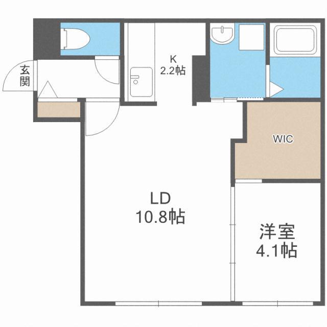 EFFORT N11 エフォート N11(1LDK/3階)の間取り写真