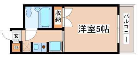 ポコアポコ須磨板宿(1K/2階)の間取り写真