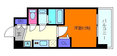 ARTIZA王子公園D.C(1K/10階)の間取り写真