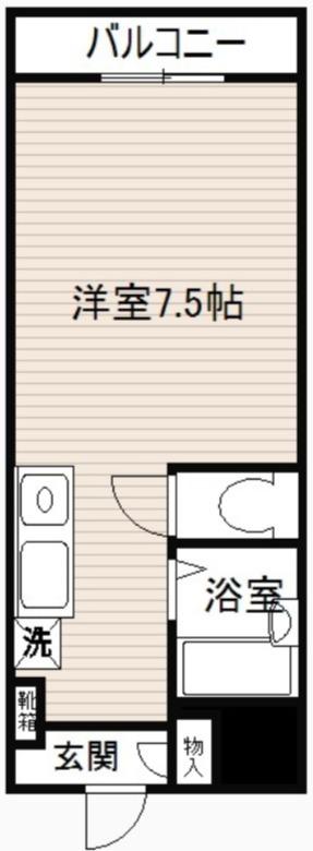ひまわりハイツ(1K/3階)の間取り写真