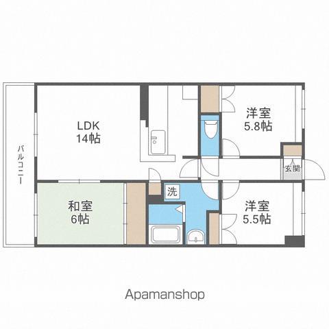 アメニティライフ小笹(3LDK/3階)の間取り写真