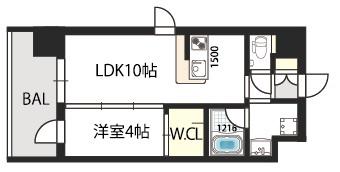 グランドゥーエ永和駅前(1LDK/3階)の間取り写真