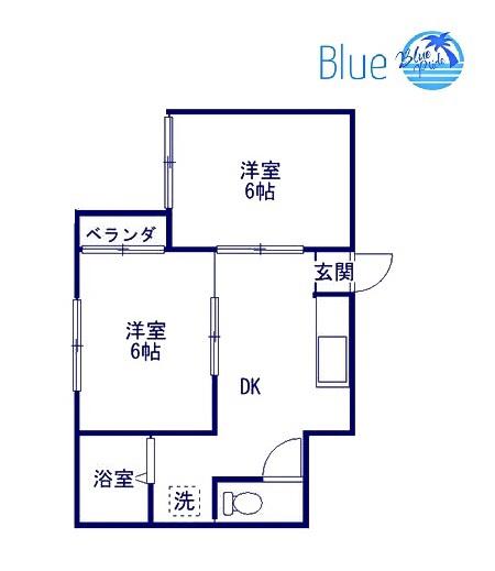ミツミハイム(2DK/4階)の間取り写真