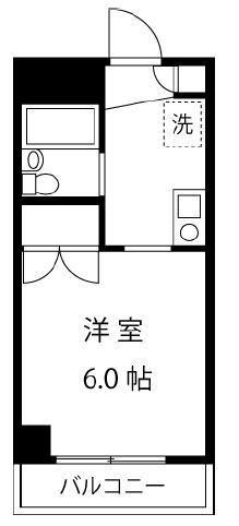シティコート南青山(ワンルーム/1階)の間取り写真