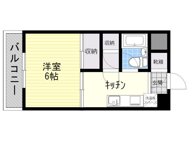 メゾンパンセ(1K/2階)の間取り写真