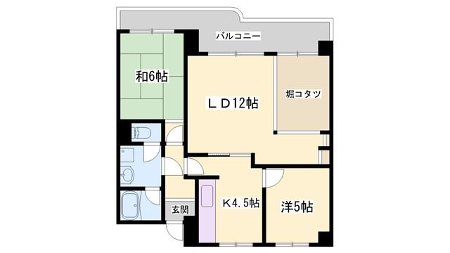 ブエナビスタ姫路青山ウエスト(3LDK/3階)の間取り写真