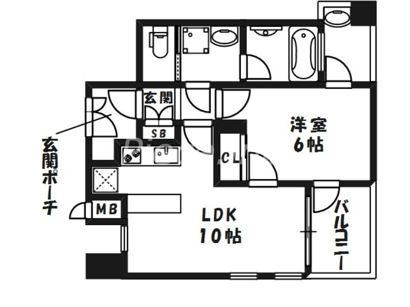 エステムプラザ梅田中崎町(1LDK/2階)の間取り写真