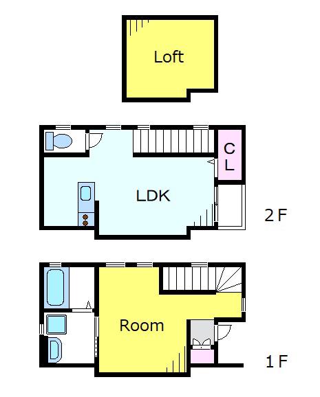 T.K.HOUSE(1LDK/1階)の間取り写真