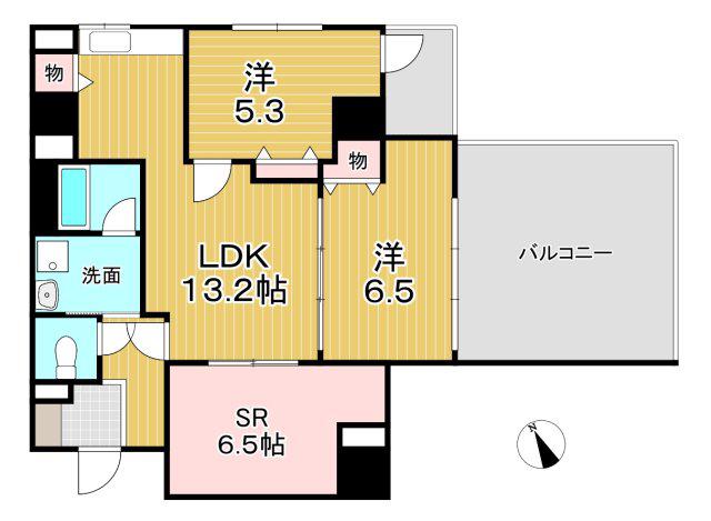 メルヴェーユ大泉学園(2SLDK/2階)の間取り写真