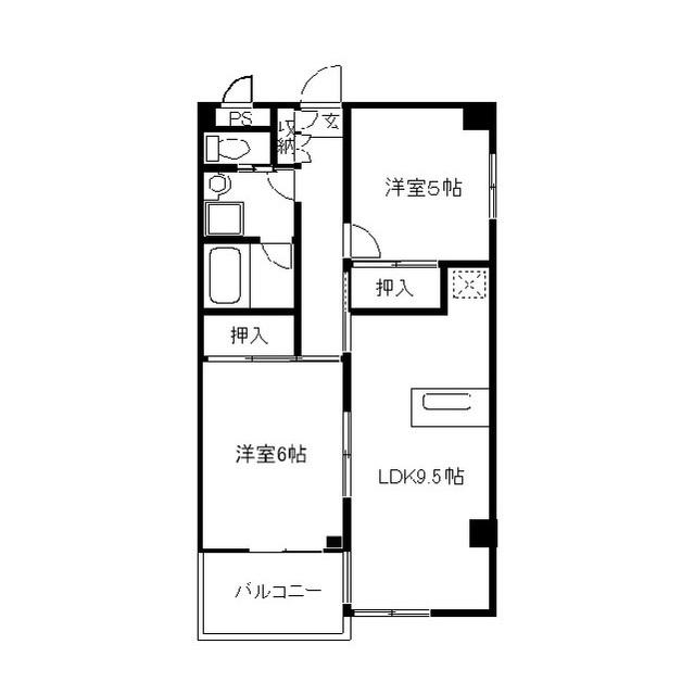 アーベンライフ中葛西(2LDK/3階)の間取り写真