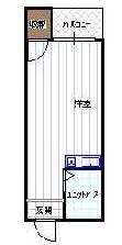 クアルト香里園(ワンルーム/3階)の間取り写真