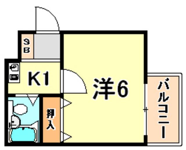 ライフメイト松本(1K/3階)の間取り写真