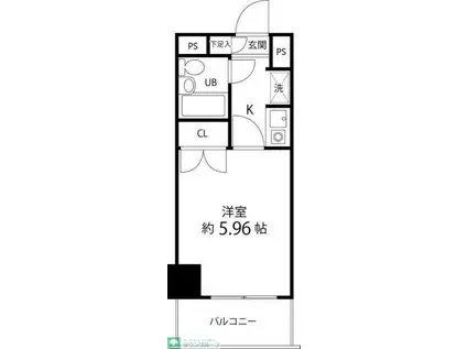 マイルストン東久留米(1K/5階)の間取り写真