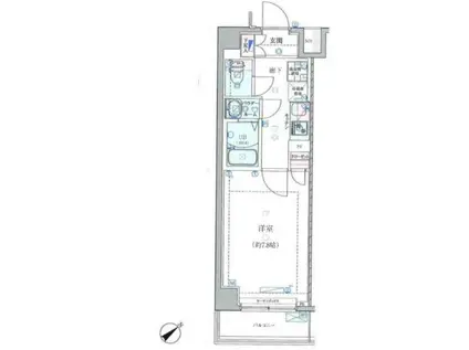 ジェノヴィア練馬高野台スカイラン(1K/5階)の間取り写真