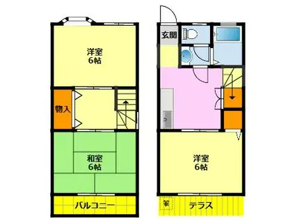 コートハウスK&M(3K/1階)の間取り写真