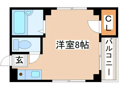 影浦ビル(ワンルーム/5階)の間取り写真