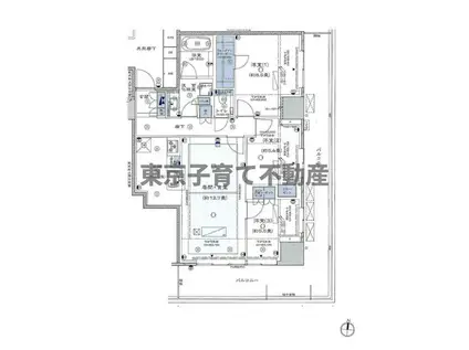 プラウド本郷ヒルトップ(3LDK/8階)の間取り写真