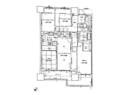 シティハウス池袋(4LDK/14階)の間取り写真