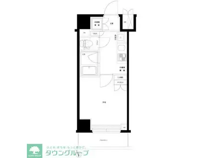 ルーブル高津(1K/2階)の間取り写真