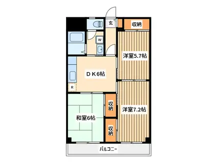 ルミエール大谷(3DK/3階)の間取り写真