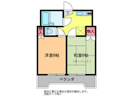 アーバンFMC(2K/3階)の間取り写真