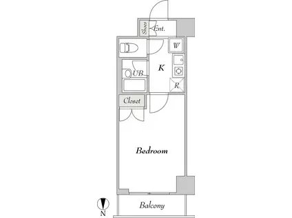 BLUROCK秋葉原 ブルロックアキハバラ(1K/3階)の間取り写真