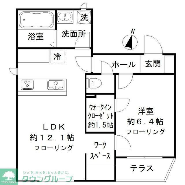 FELICE(1LDK/2階)の間取り写真