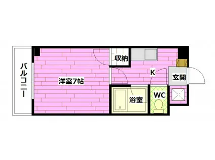 ラフォーレ東原III(1K/3階)の間取り写真