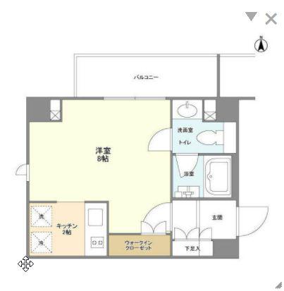 シェノン三軒茶屋(ワンルーム/3階)の間取り写真