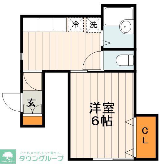 リースランド亀有(1K/1階)の間取り写真