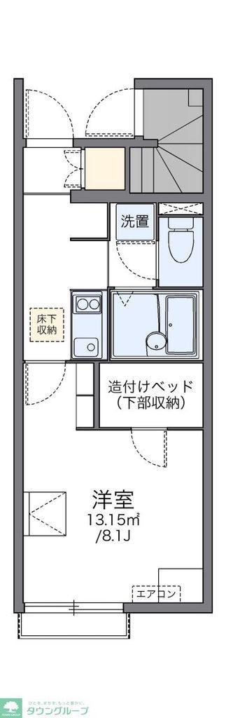 レオネクストセレンディップ川島(1K/1階)の間取り写真