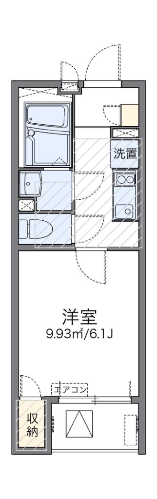 レオネクストサンモールIII(1K/3階)の間取り写真