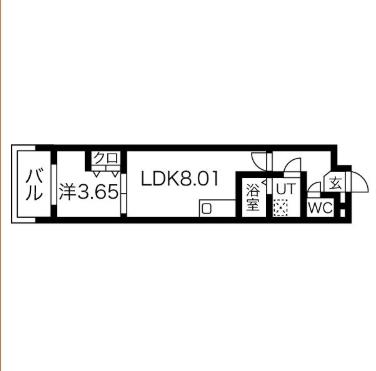 ART TENNOUJI(1LDK/6階)の間取り写真