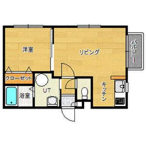 リュクス元町(1LDK/3階)の間取り写真