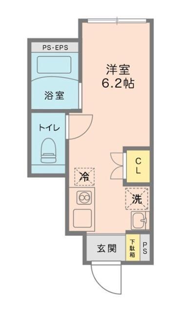 FERIO東向島第2(ワンルーム/1階)の間取り写真