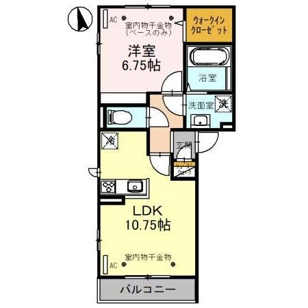 レスポワール(1LDK/3階)の間取り写真