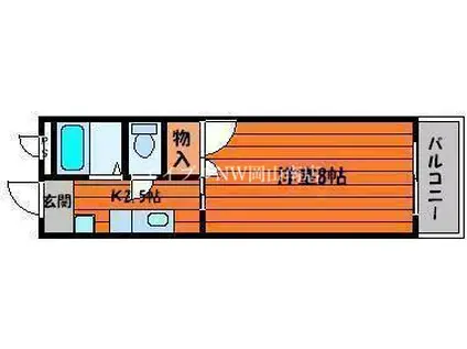 サンパレス怒田(1K/1階)の間取り写真