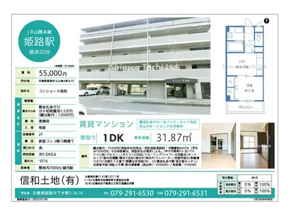 コンシェール信和(1DK/2階)の間取り写真