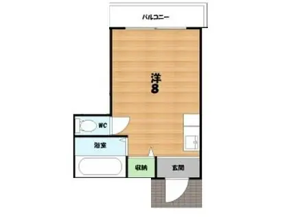 トシミマンション(ワンルーム/3階)の間取り写真